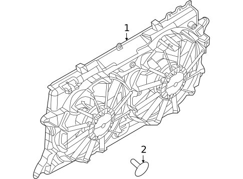 Cooling Fan, Clutch & Motor for 2015 Lincoln Navigator #0