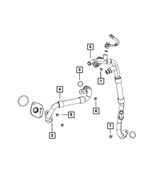 68213517AA - Cooling: Water Inlet Tube for Mopar Image