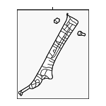 858104D150TW - Body: Windshield Pillar Trim for Kia: Sedona Image