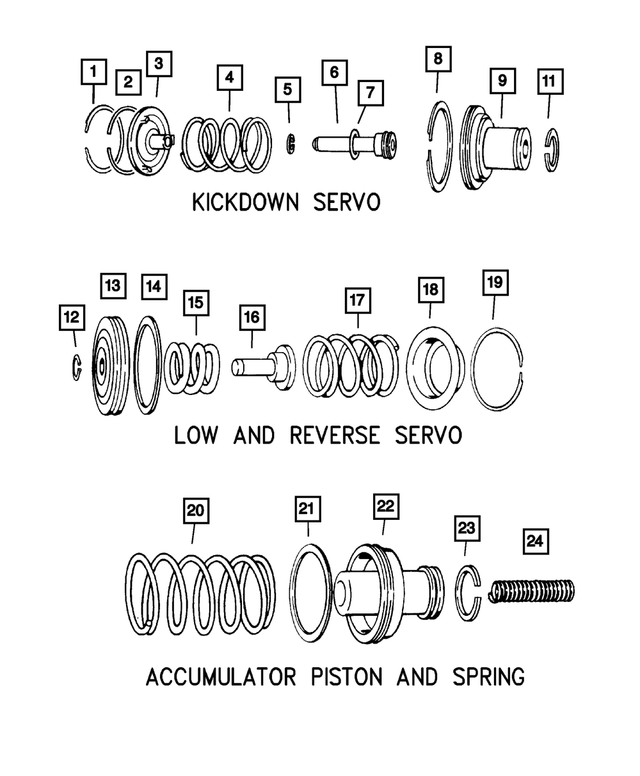 3743013 - Automatic Transmission 4 Speed: Piston Accumulator Seal for Mopar Image