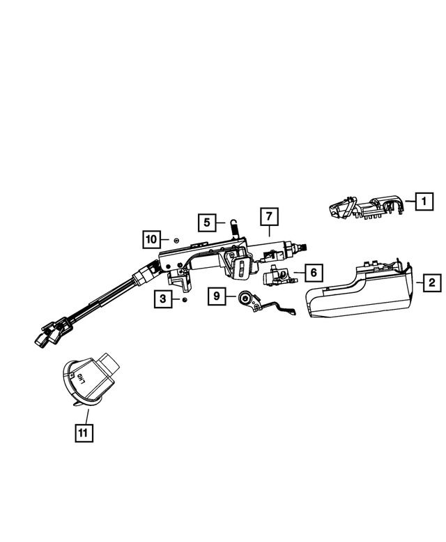 1GA13XDHAC - : Steering Column Shroud for Mopar Image