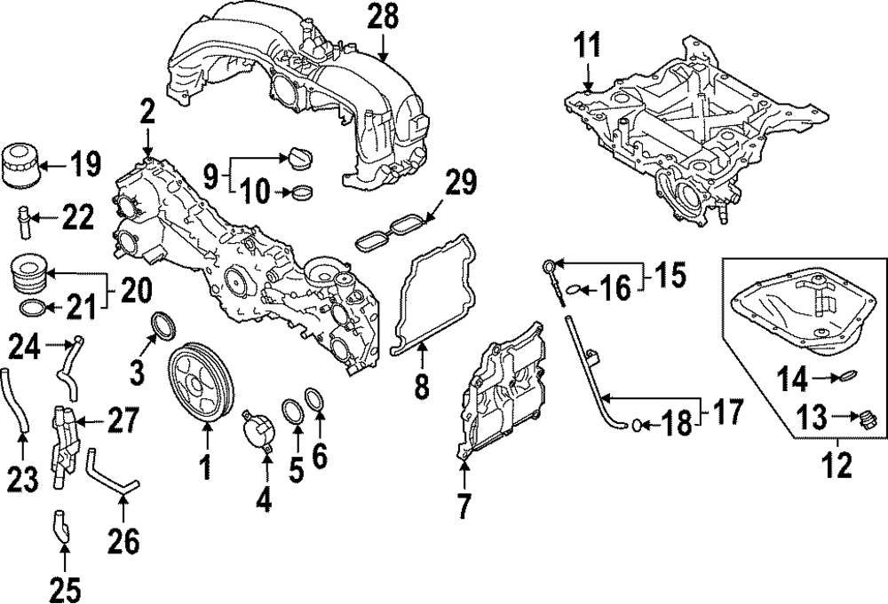 SU003-00332 - Engine Timing Cover Gasket 2013-2025 Toyota