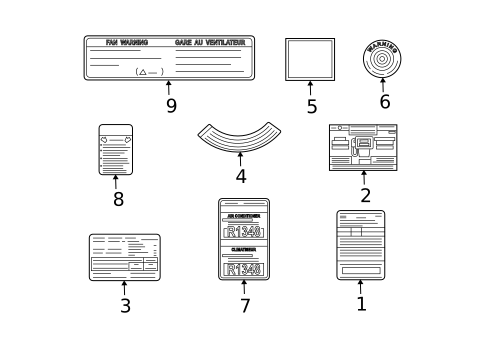 Labels for 2008 Mazda 6 #0