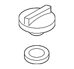 265102M010 - Engine: Filler Cap for Kia: Carnival, K4, K5, Rio, Seltos, Sorento, Sportage Image