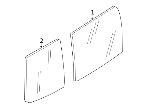 Glass & Hardware - Back for 2017 Chevrolet City Express #0