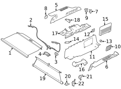 Interior Trim - Rear Body for 2018 Jaguar XF #0