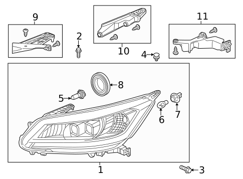 Bulbs - Chassis for 2013 Honda Accord #0