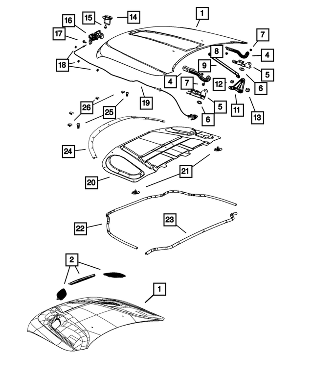 6510735AA - Body Sheet Metal Except Doors: Hex Head Screw for Mopar Image
