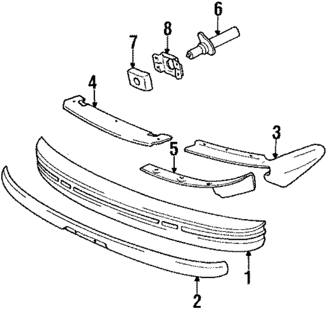1238850421 - Body: Cushion for Mercedes-Benz Image