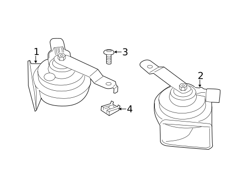Horn for 2016 BMW X4 #0