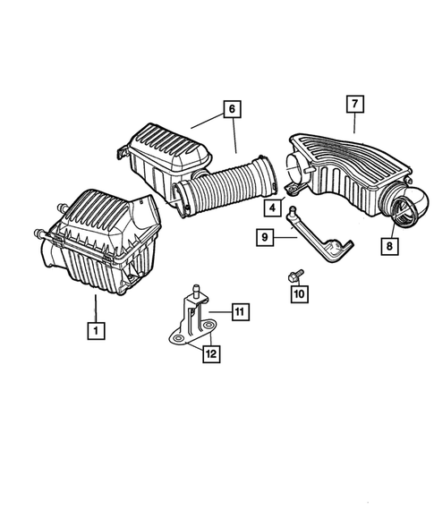 Air Cleaner for 2002 Dodge Intrepid #0