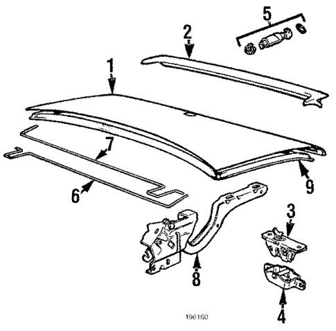 Trunk for 1984 BMW 733i #0