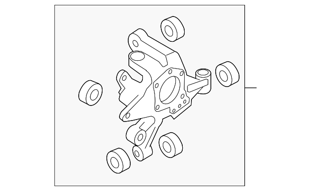 Genuine Nissan Suspension Knuckle 43018-ZX00B | eBay
