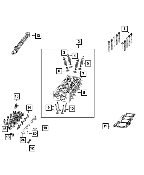 Camshaft and Valve for 2023 Jeep Renegade #0