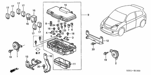 Control Unit (Engine Room) for 2004 Honda Civic #0