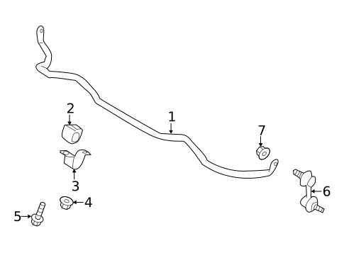 Stabilizer Bar & Components for 2021 Subaru WRX #2
