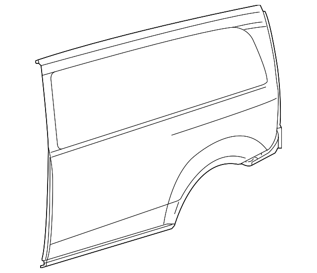 447-637-14-09 - Side Panel 2016-2023 Mercedes-Benz Metris
