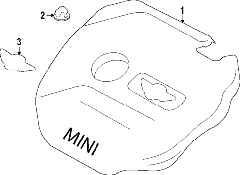Engine Appearance Cover for 2020 Mini Cooper Countryman #0