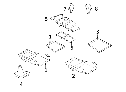 Shifter Trim for 2008 Subaru Impreza #0