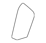 72666AK010C0 - Body: Lock Cover for Toyota: Tacoma Image