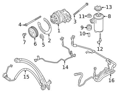 Pump & Hoses for 2018 BMW X5 #1
