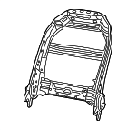 68260534AC - Body: Seat Back Frame for Chrysler: 200 | Dodge: Dart | Jeep: Cherokee Image