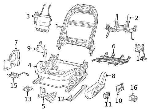 Tracks & Components for 2016 Chrysler 200 #0