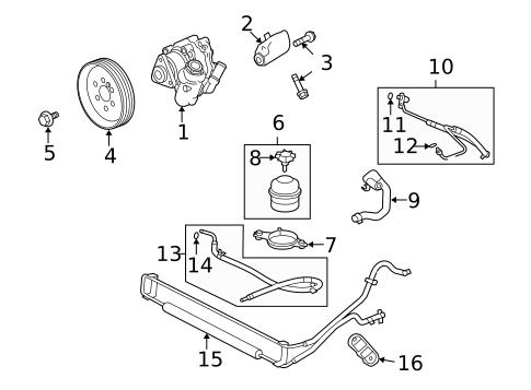 Pump & Hoses for 2013 Jaguar XKR-S #0