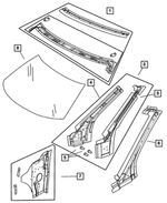 4658967AB - Body Sheet Metal Except Doors: Door Hinge Mounting Threaded Spacer for Mopar Image