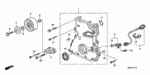 31175PCX000 - Engine: BRACKET, IDLE PULLEY for Honda Image