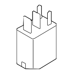 RLY1 - Electrical: Motorcraftâ„¢ Relay for Ford: EcoSport, Edge, Escape, Expedition, Explorer, F-150, F-250 Super Duty, F-350 Super Duty, F-450 Super Duty, Focus, Fusion, Mustang, Police Interceptor Sedan, Police Interceptor Utility, Police Responder Hybrid, Ranger, Special Service Police Sedan, SSV Plug-In Hybrid, Taurus | Lincoln: Continental, MKX, Nautilus, Navigator | Mercury: Mariner Image