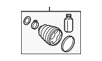495R5P1160 - Suspension: Inner Boot for Kia Image