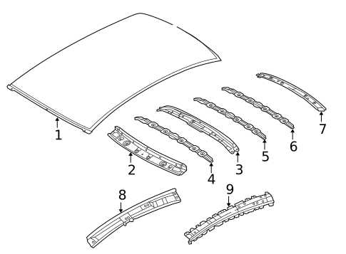 Roof & Components for 2012 Nissan Versa #0