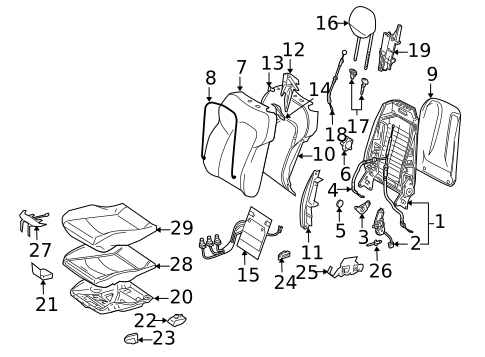Power Seats for 2007 Mercedes-Benz CLK350 #2