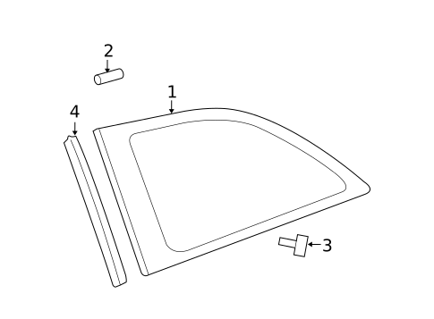 Glass & Hardware for 2007 Toyota Yaris #0