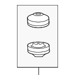 52725TG5C01 - Suspension: Shock Insulator for Honda: CR-Z, Insight Image