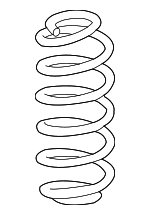 52441TM8A21 - : 2012-2014 Honda Insight - Spring Rear for Honda: Insight Image