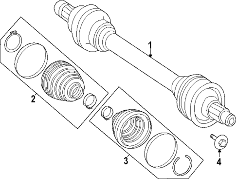 Drive Axles for 2024 Mercedes-Benz EQB 350 #1