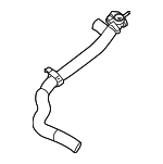 21502JA810 - Belts &amp; Cooling: Radiator Coolant Hose for Nissan Image