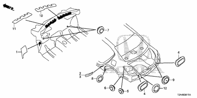 Grommet (RR.) for 2016 Honda Accord #0