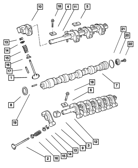 Camshafts and Valves for 2001 Dodge Neon #0
