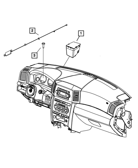 Keys, Modules and Engine Controllers for 2010 Jeep Commander #3