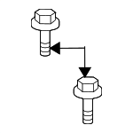 9008011666 - : Actuator Bolt for Lexus: RX350 Image