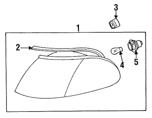 Side Marker Lamps for 1996 Hyundai Sonata #0