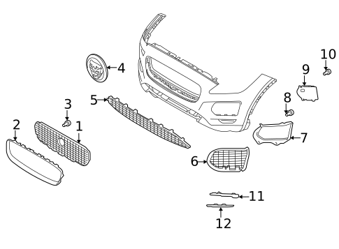 EPACEページ Grille & Components for 2021 Jaguar E-Pace | OEM Parts Online