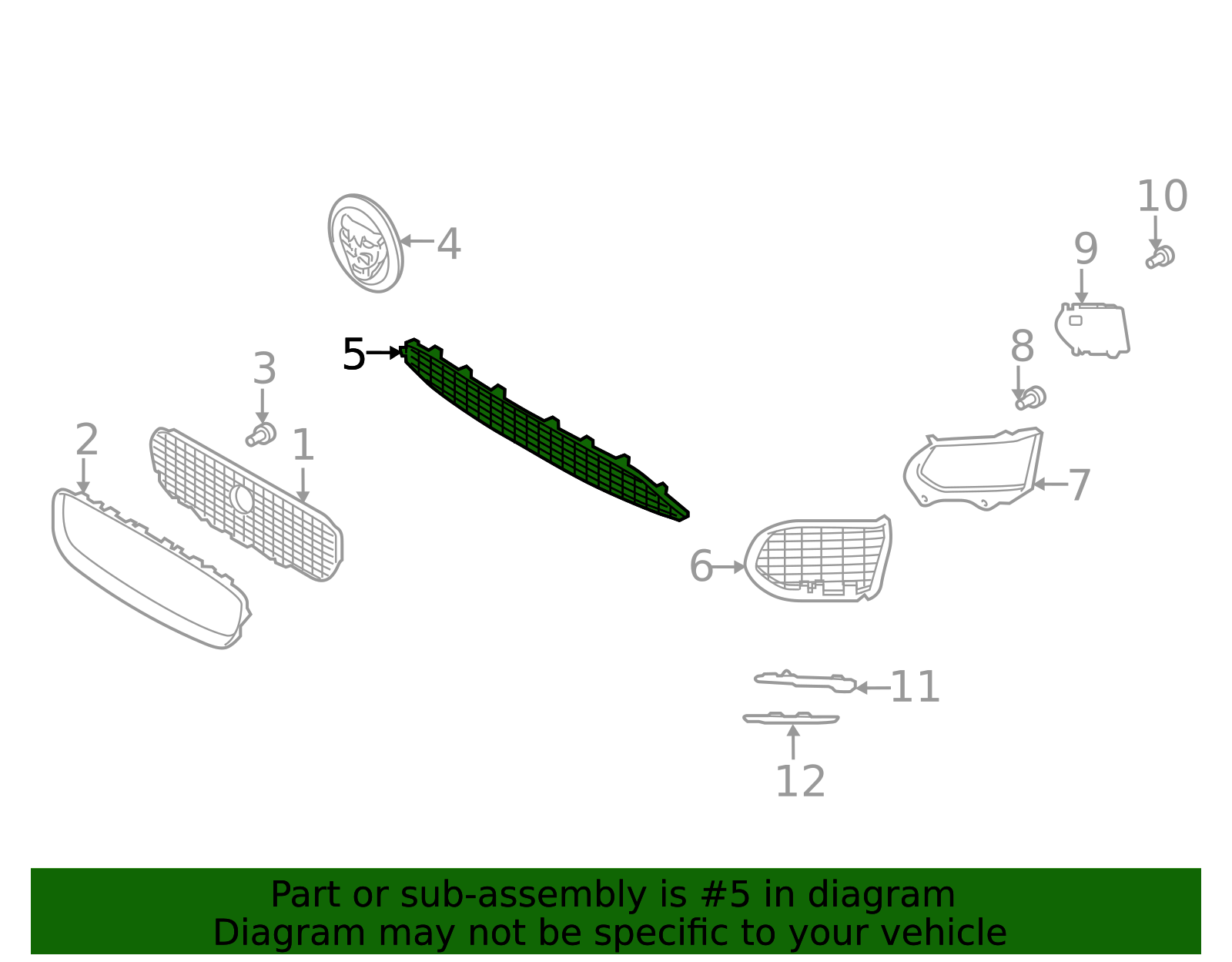 2021-2022 Jaguar E-Pace Lower Grille J9C27184 | OEM Parts Online