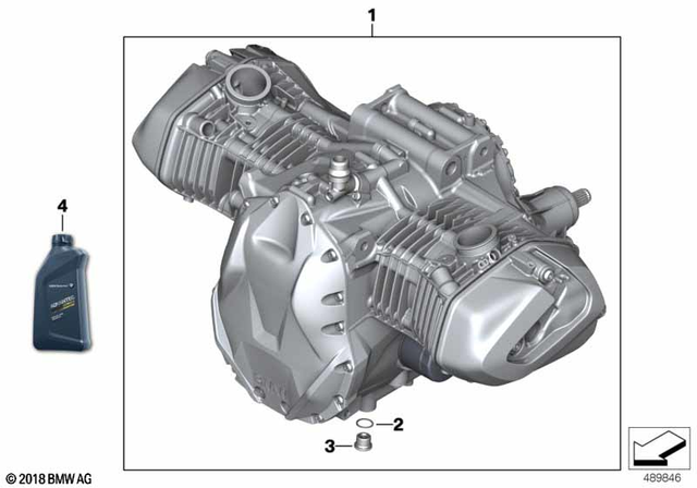 11008404183 - : Engine Silver for BMW-Motorrad Image
