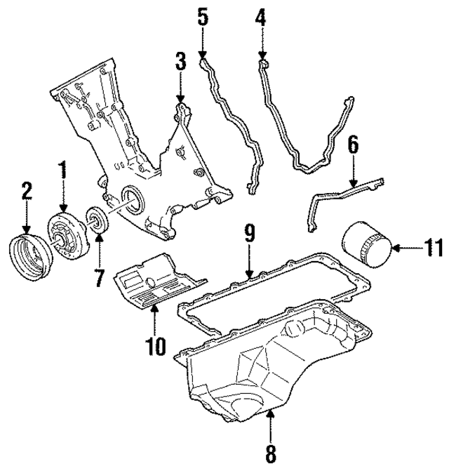 F6ZZ6675CF - Engine: Oil Pan for Ford Image