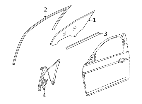 Glass - Front Door for 2007 Jaguar Super V8 #0