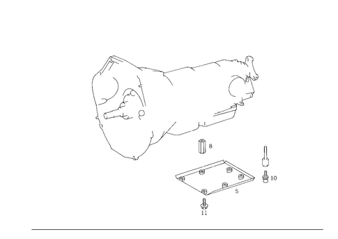 Transmission Attachment Parts for 1984 Mercedes-Benz 500SEL #0